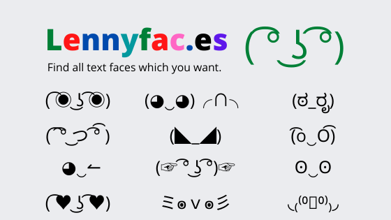 Lenny Face ʖ All Text Faces Copy And Paste
